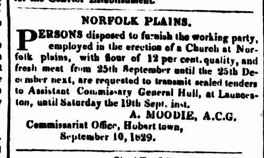Hobart Town Courier, 12 September 1829