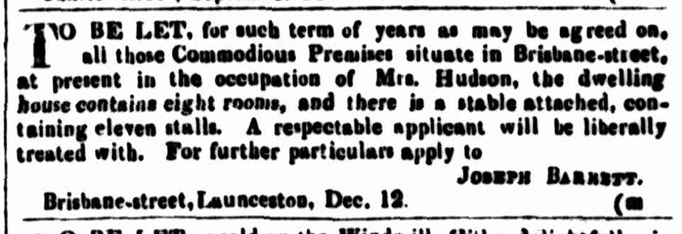 Cornwall Chronicle, 30 December 1846 --