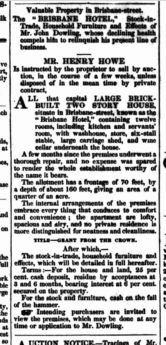 Launceston Advertiser, 18 August 1853 - BH