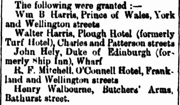Annual Licensing, Cornwall Chronicle, 4 December 1867