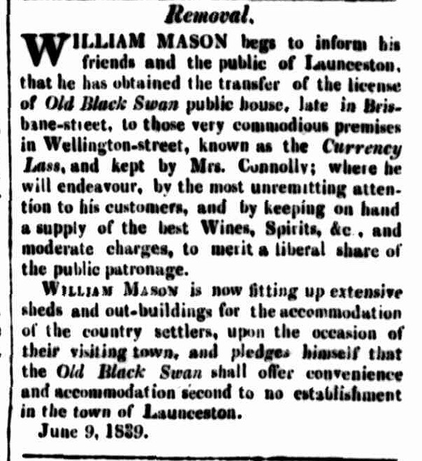 Cornwall Chronicle, 15 June 1839