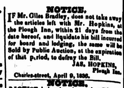 Cornwall Chronicle, 16 April 1836