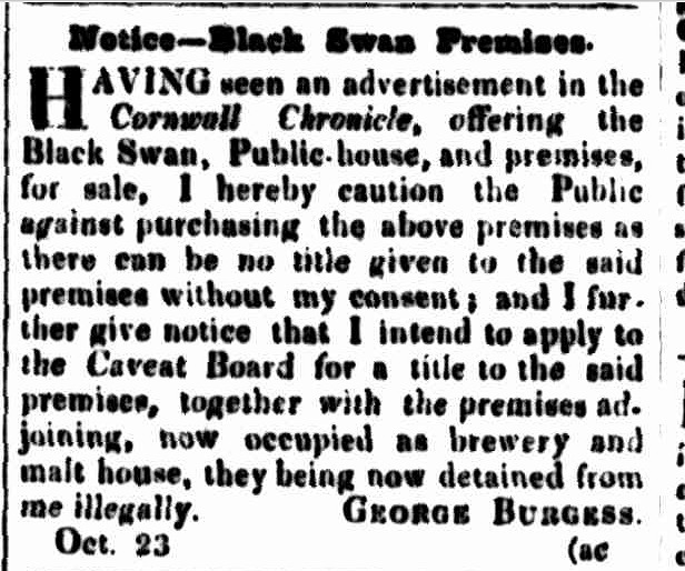 Cornwall Chronicle, 26 October 1844