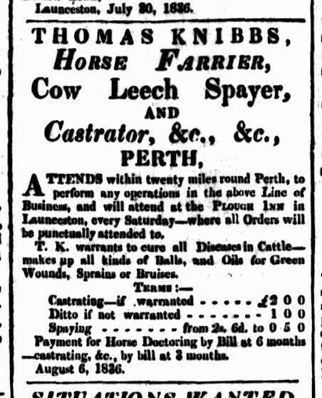 Cornwall Chronicle, 6 August 1836