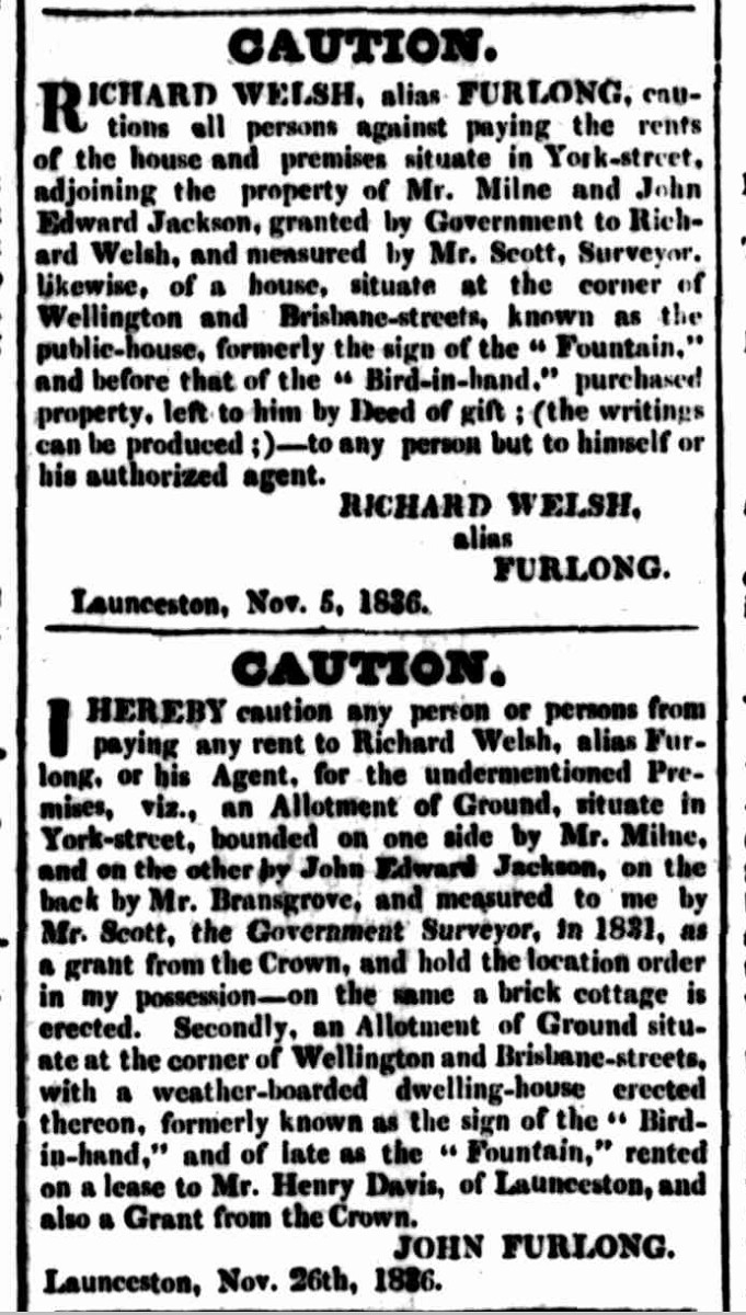 Cornwall Chronicle, 10 December 1836