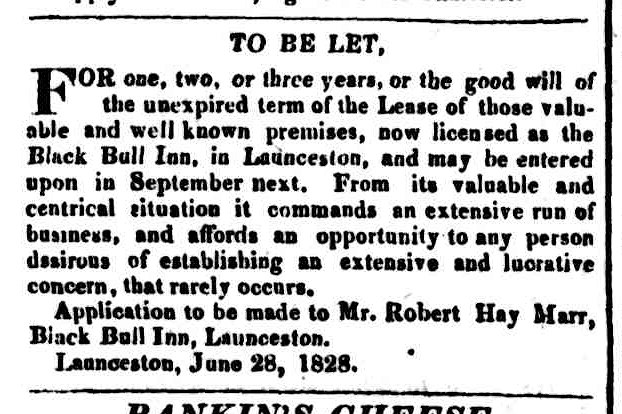 Hobart Town Courier, 5 July 1828