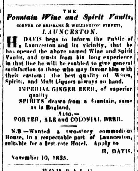 Launceston Advertiser, 12 November 1835