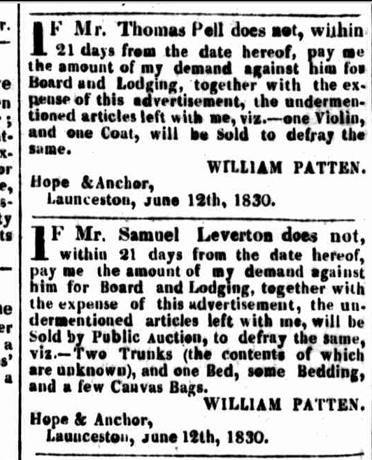 Launceston Advertiser, 14 June 1830