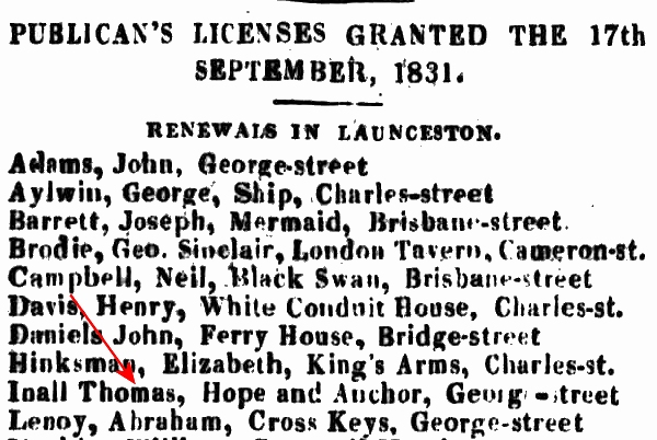 Launceston Advertiser, 26 September 1831