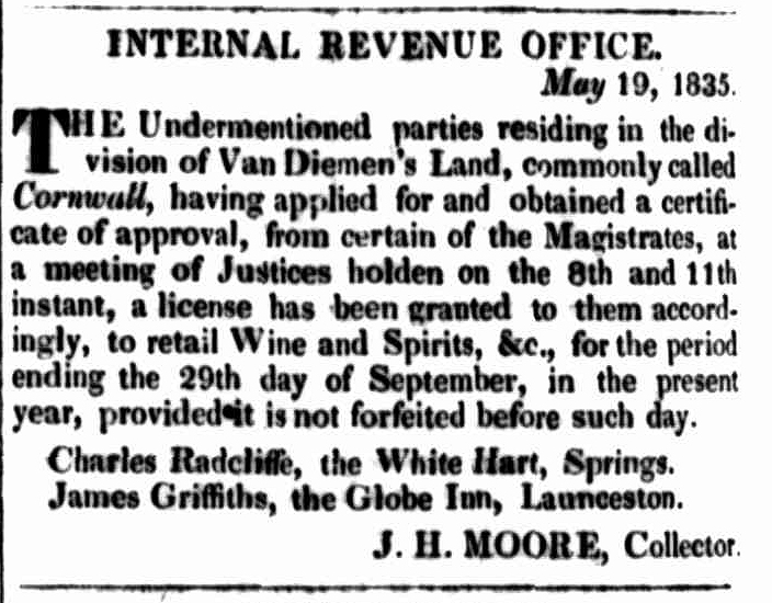 Launceston Advertiser, 4 June 1835