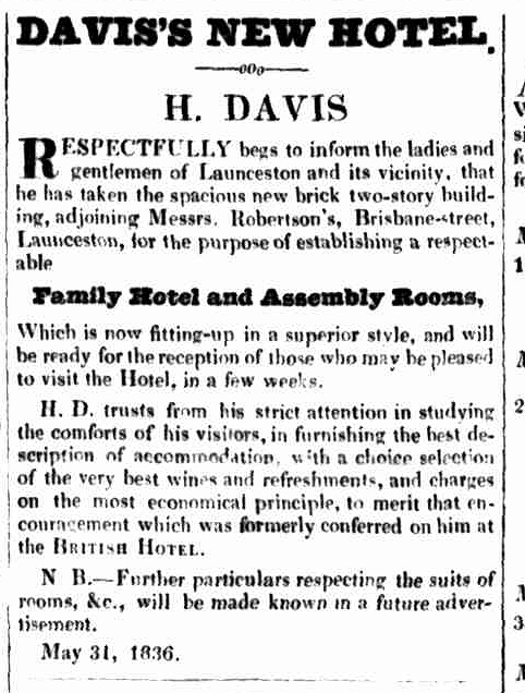 Launceston Advertiser, 9 June 1836