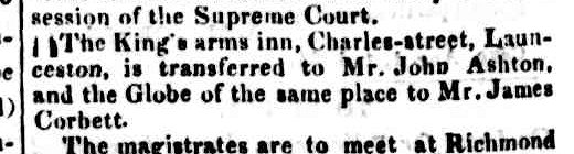 Hobart Town Courier, 22 August 1834