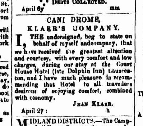 Cornwall Chronicle, 1 May 1861